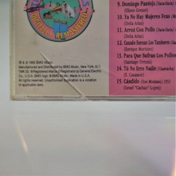 Tito Puente Tropical Series 1992 CD Guajira Son Mambo Guaracha - Picture 5 of 5